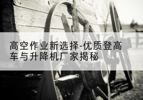 建宁登高车厂家-高空作业新选择-优质登高车与升降机厂家揭秘